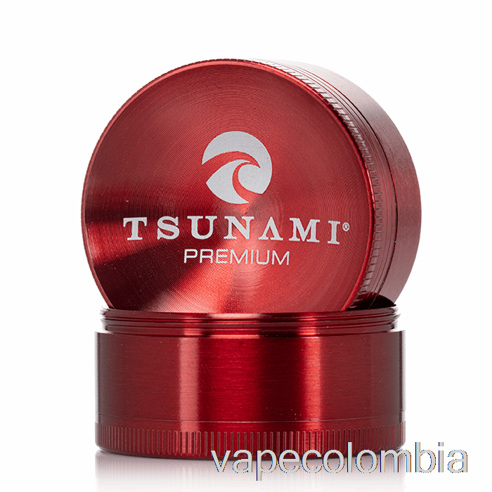 Vape Desechable Tsunami 1.9 Pulgadas Molinillo Superior Hundido De 4 Piezas Rojo (50 Mm)